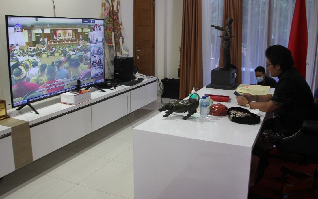 podiumnews.com-Bupati Badung Ikuti Peringatan Tiga Tahun Kepemimpinan Koster-Ace